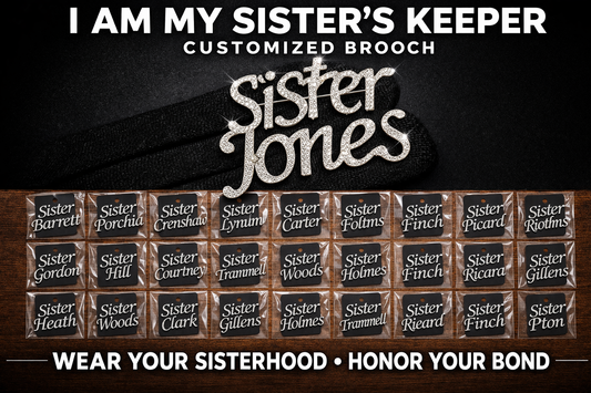 Say My Name Soror Silver Brooch™