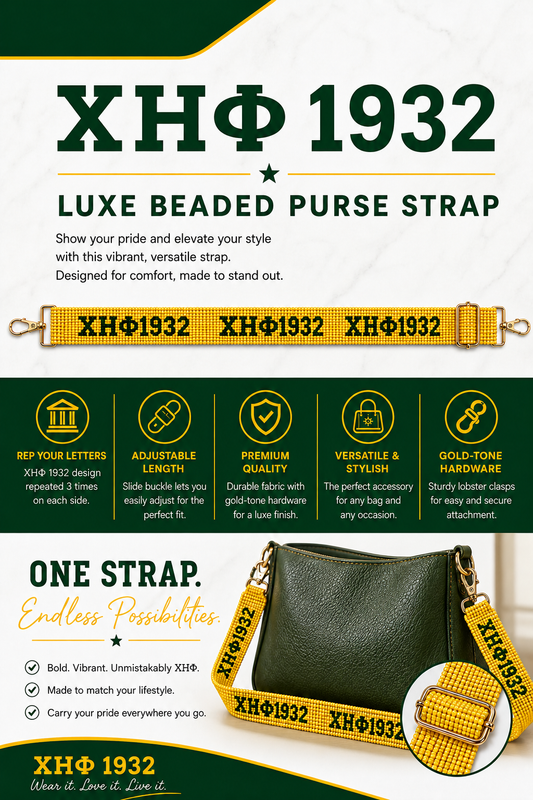 ΧΗΦ 1932 Luxe Beaded Adjustable Strap™