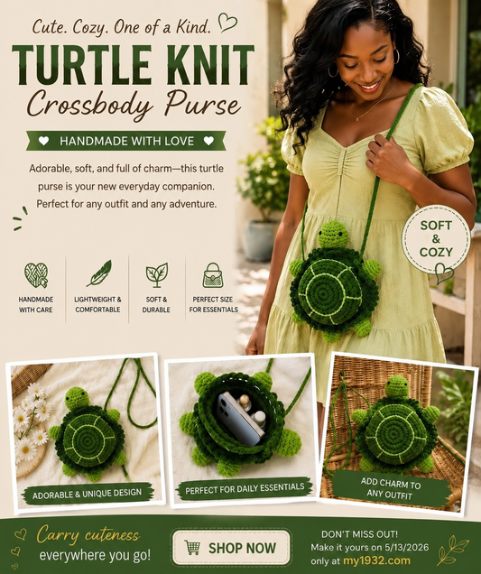 Turtle Knit Crossbody Purse™